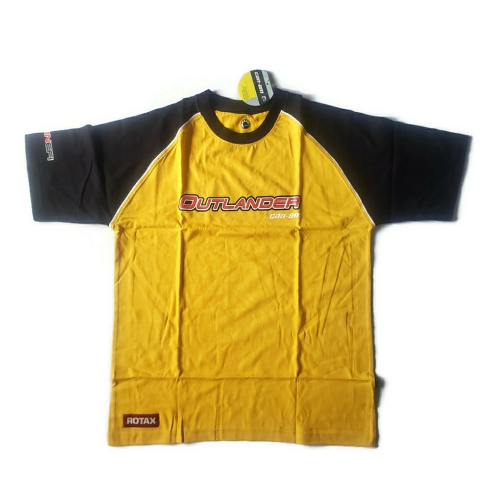 Can Am Outlander Yellow Black Short Sleeve Shirt